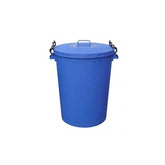 110L Clip Bin with Lid Blue  Adomoo